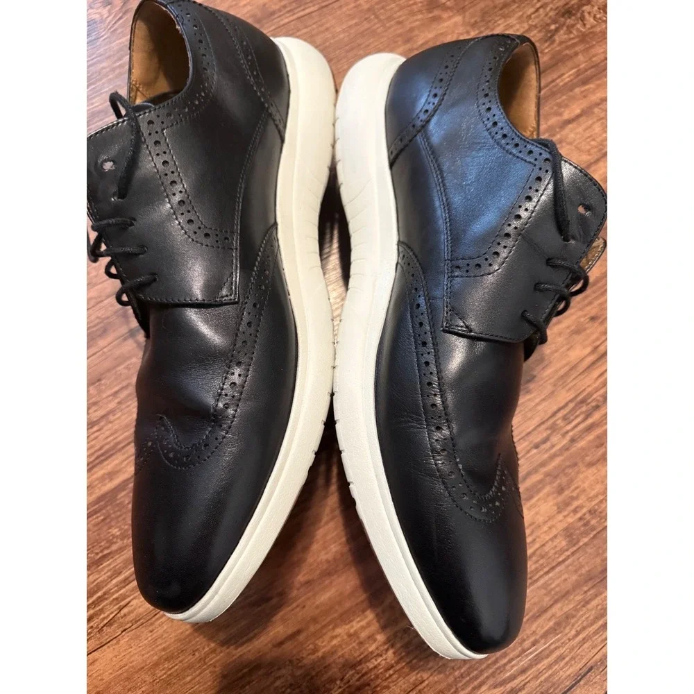 Florsheim‎ Mens Dash Wingtip Derby Oxford Black Leather  Shoes 11763-001 13W